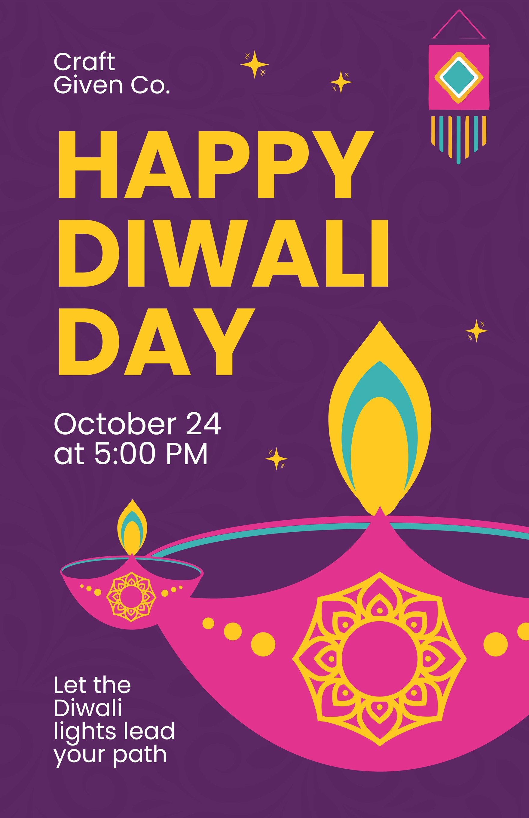 Free Diwali Day Poster
