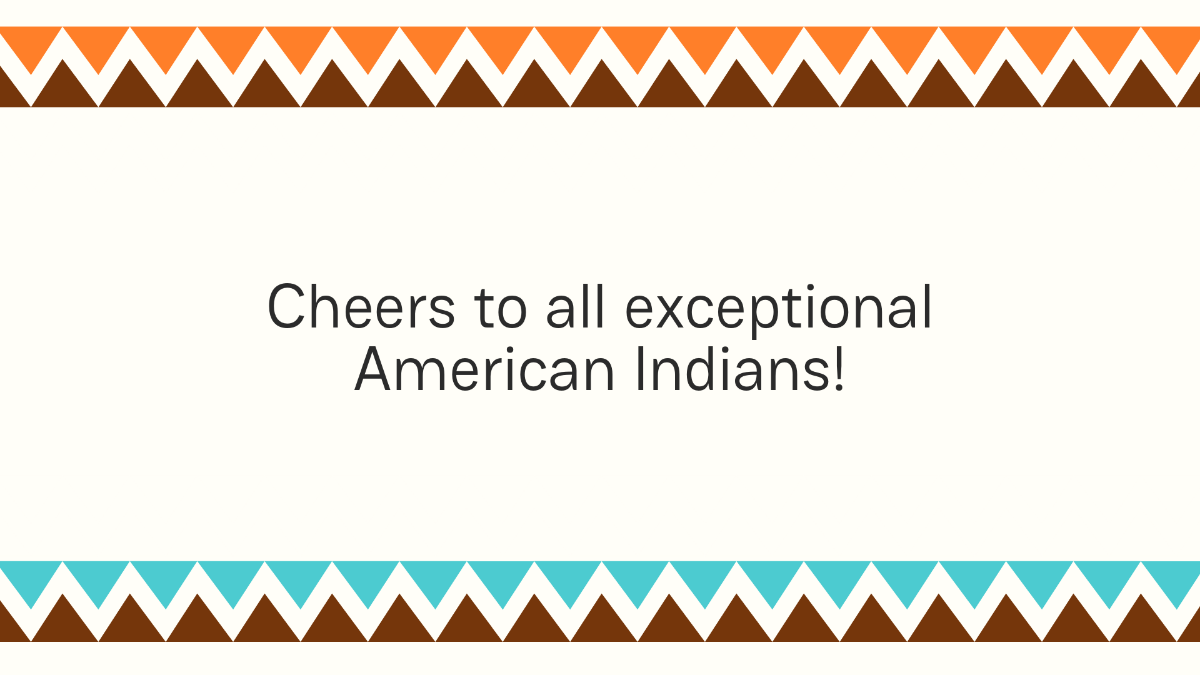 Free American Indian Heritage Day Greeting Card Background Template