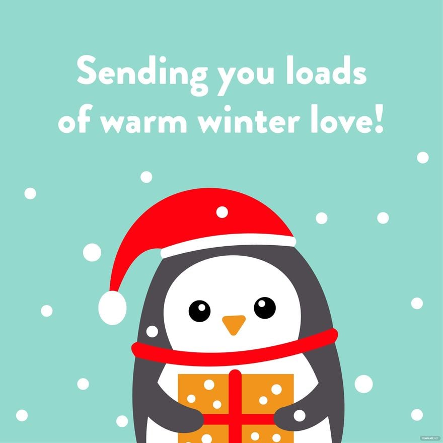 Free Winter Greeting Card Vector