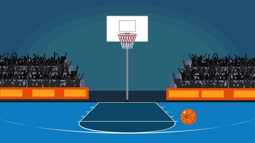 Blue Basketball Background