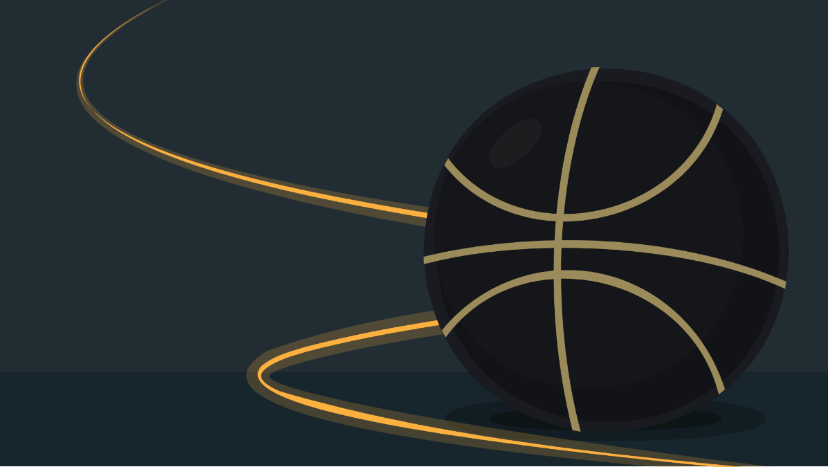 Black Basketball Background Template