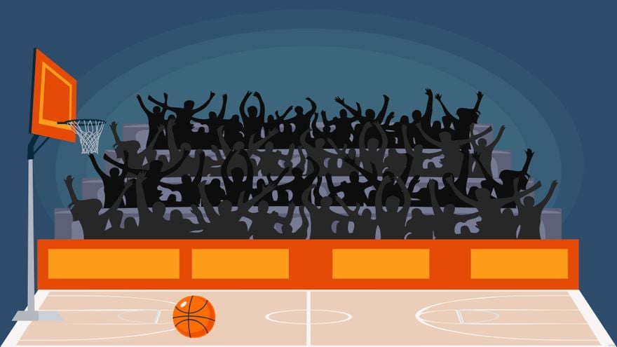 Basketball Crowd Background in Illustrator, EPS, SVG, JPG, PNG