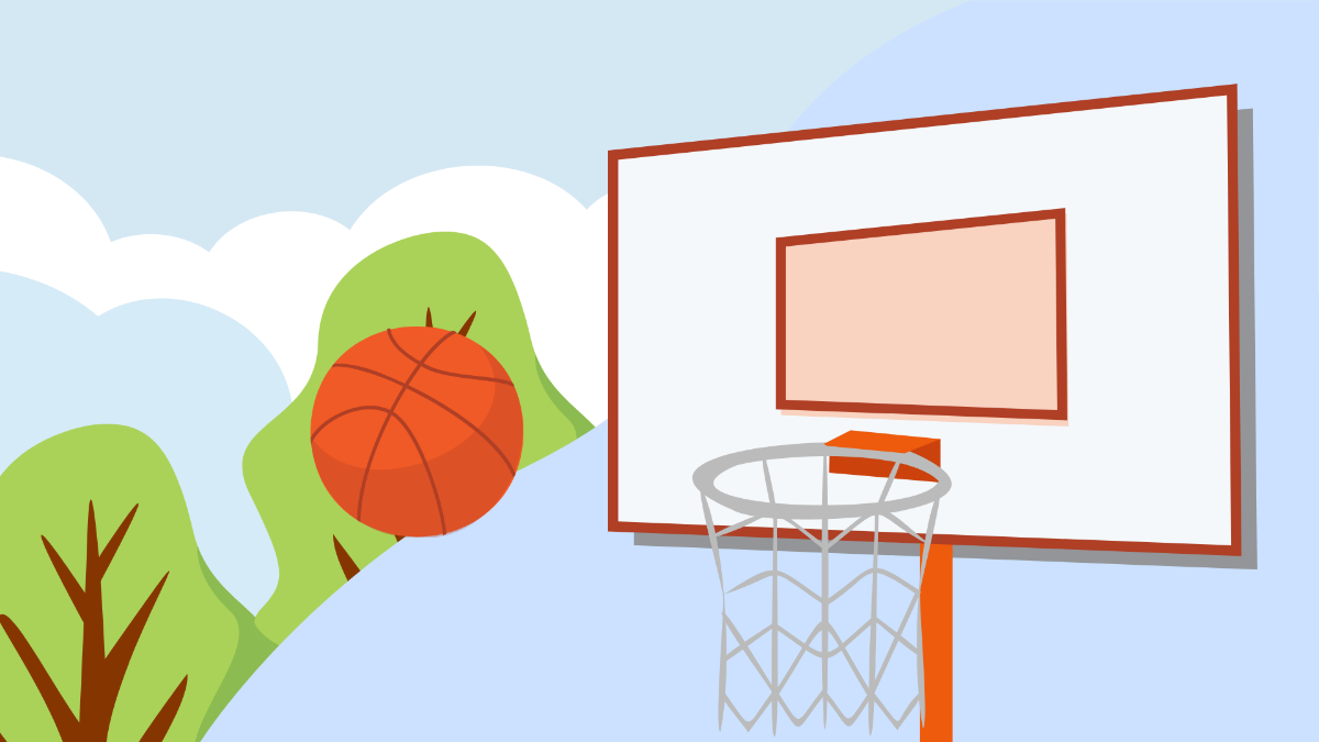 Basketball Goal Background Template