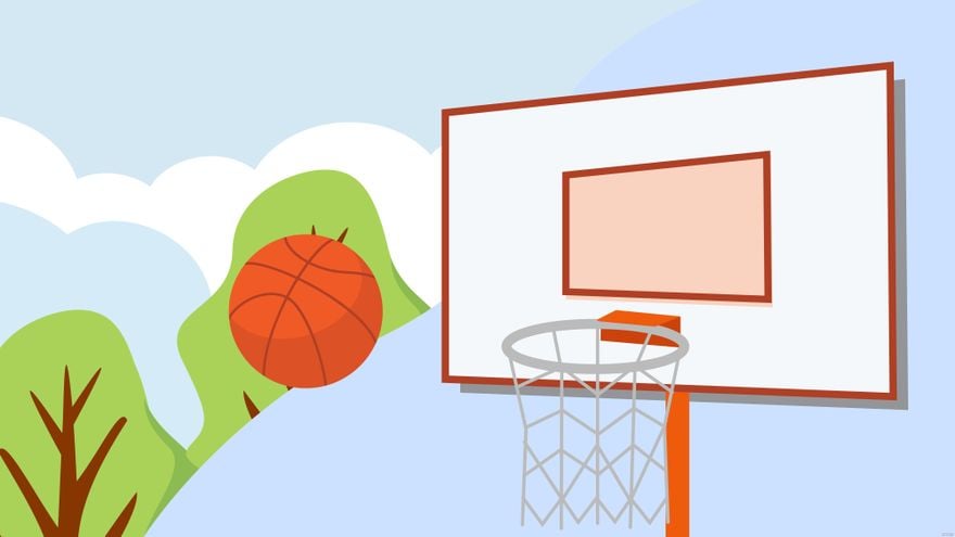 Free Basketball Goal Background in Illustrator, EPS, SVG, JPG, PNG