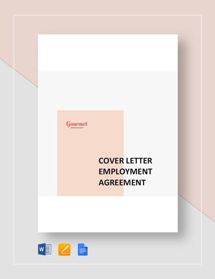 restaurant cover letter employment agreement