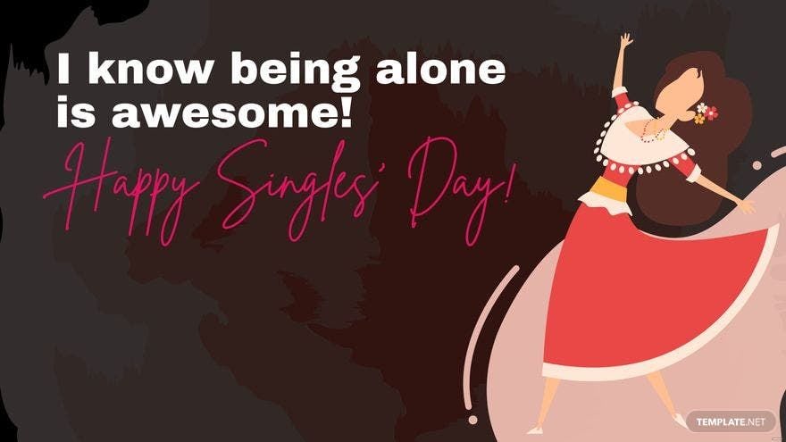 Singles Day Greeting Card Background