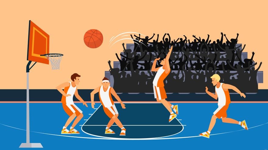 Basketball Player Background in Illustrator, EPS, SVG, JPG, PNG