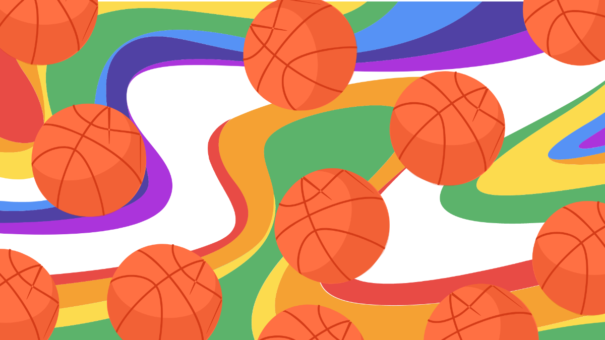 Abstract Basketball Background Template