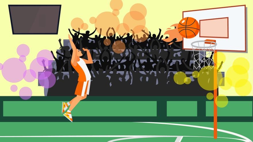 Free Cool Basketball Background in Illustrator, EPS, SVG, JPG, PNG