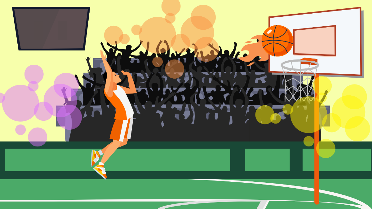 Cool Basketball Background Template