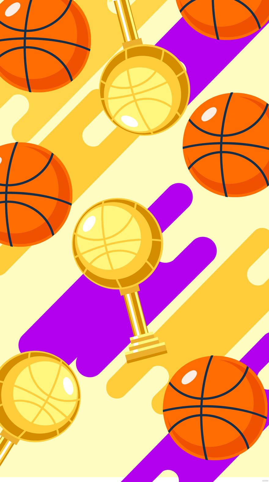 Free Basketball Iphone Background in Illustrator, EPS, SVG, JPG, PNG