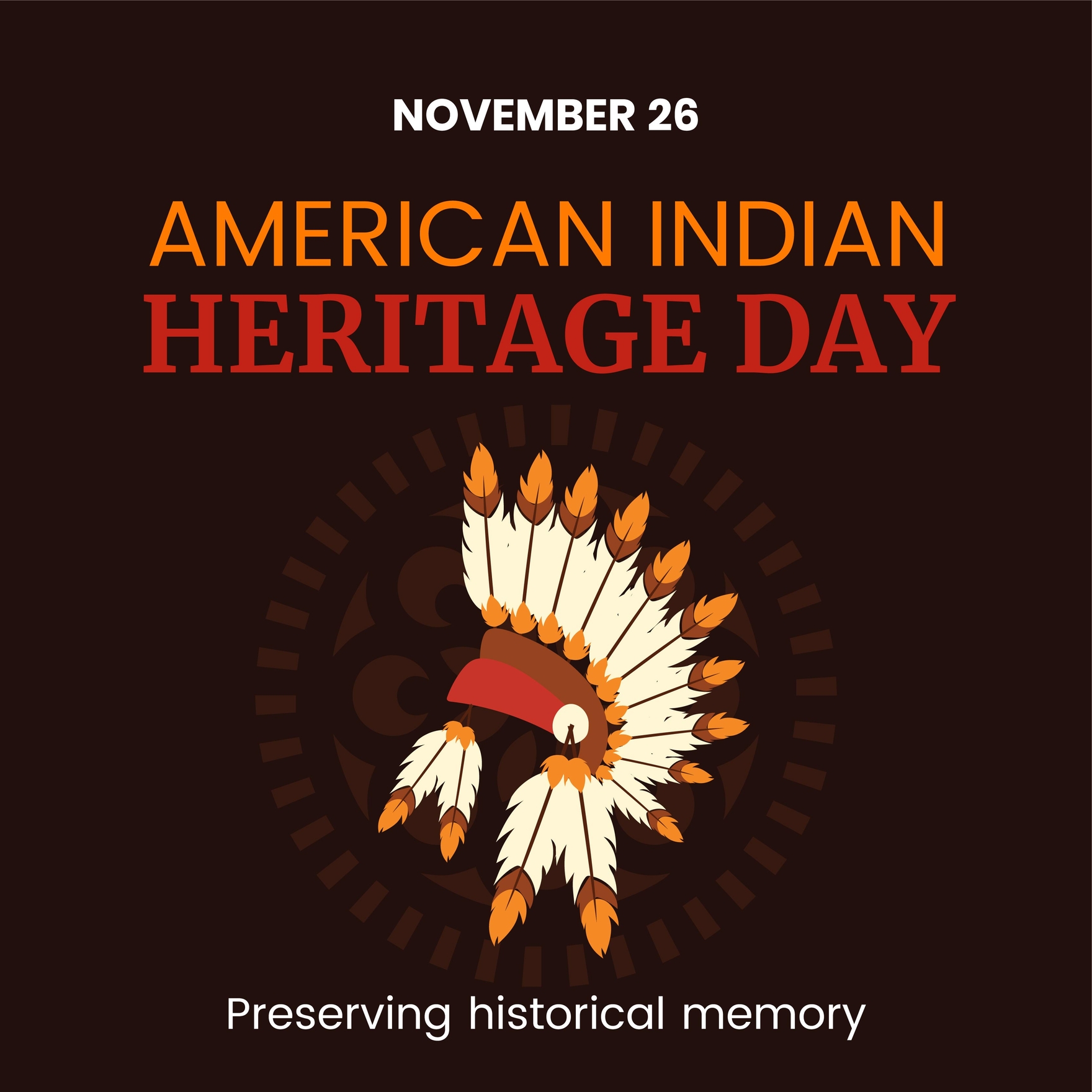 American Indian Heritage Day WhatsApp Post