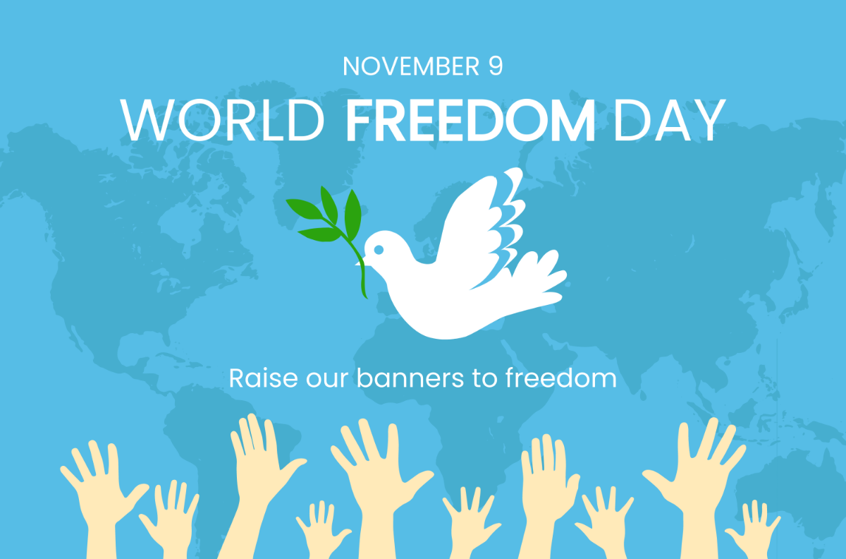 World Freedom Day Banner Template