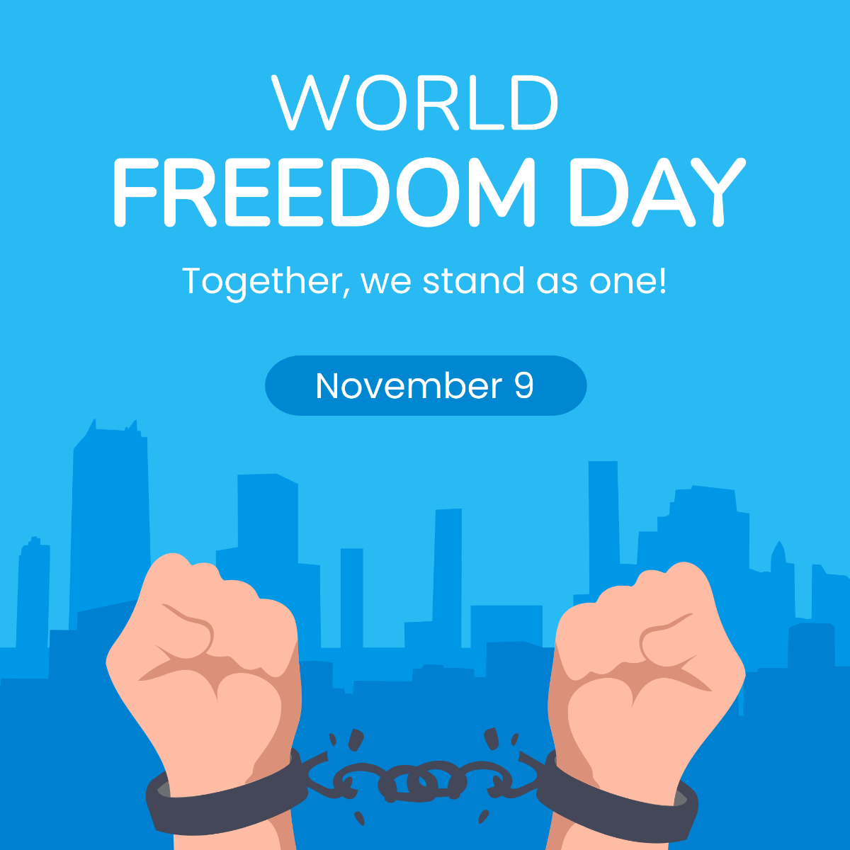 World Freedom Day FB Post Template