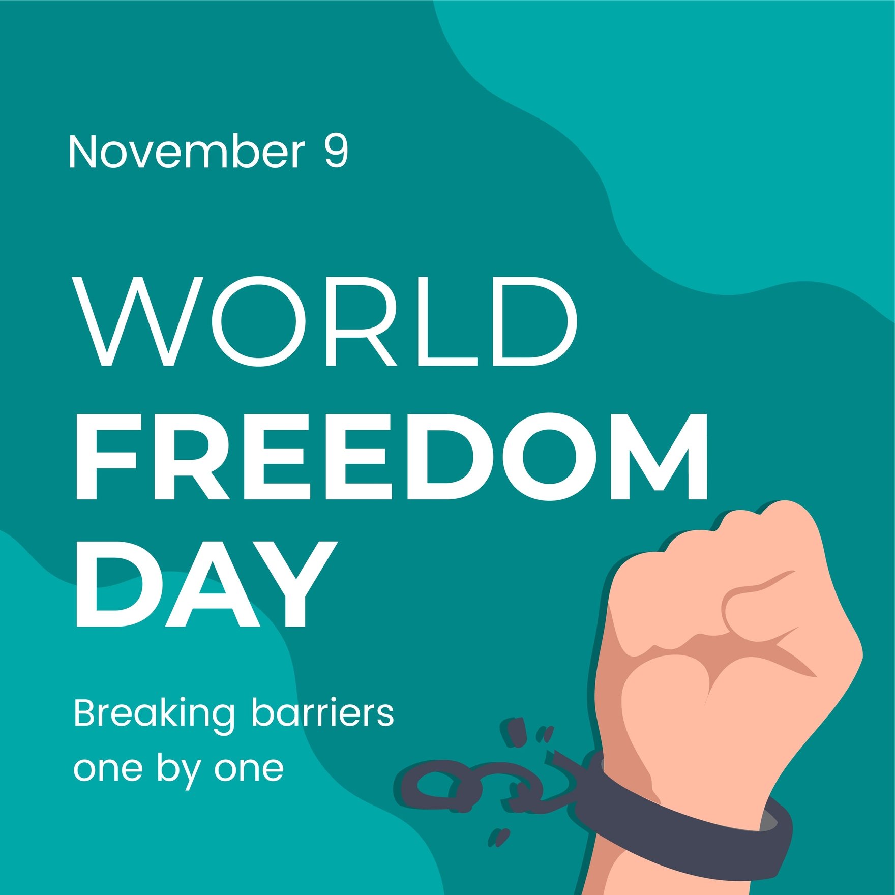 World Freedom Day WhatsApp Post in Illustrator, PSD, EPS, SVG, JPG, PNG