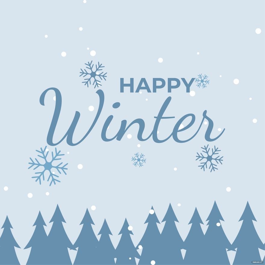 Happy Winter Vector in Illustrator, PSD, EPS, SVG, JPG, PNG