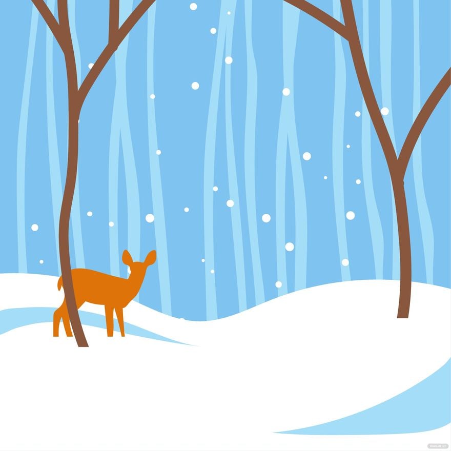 Winter Illustration in Illustrator, PSD, EPS, SVG, JPG, PNG