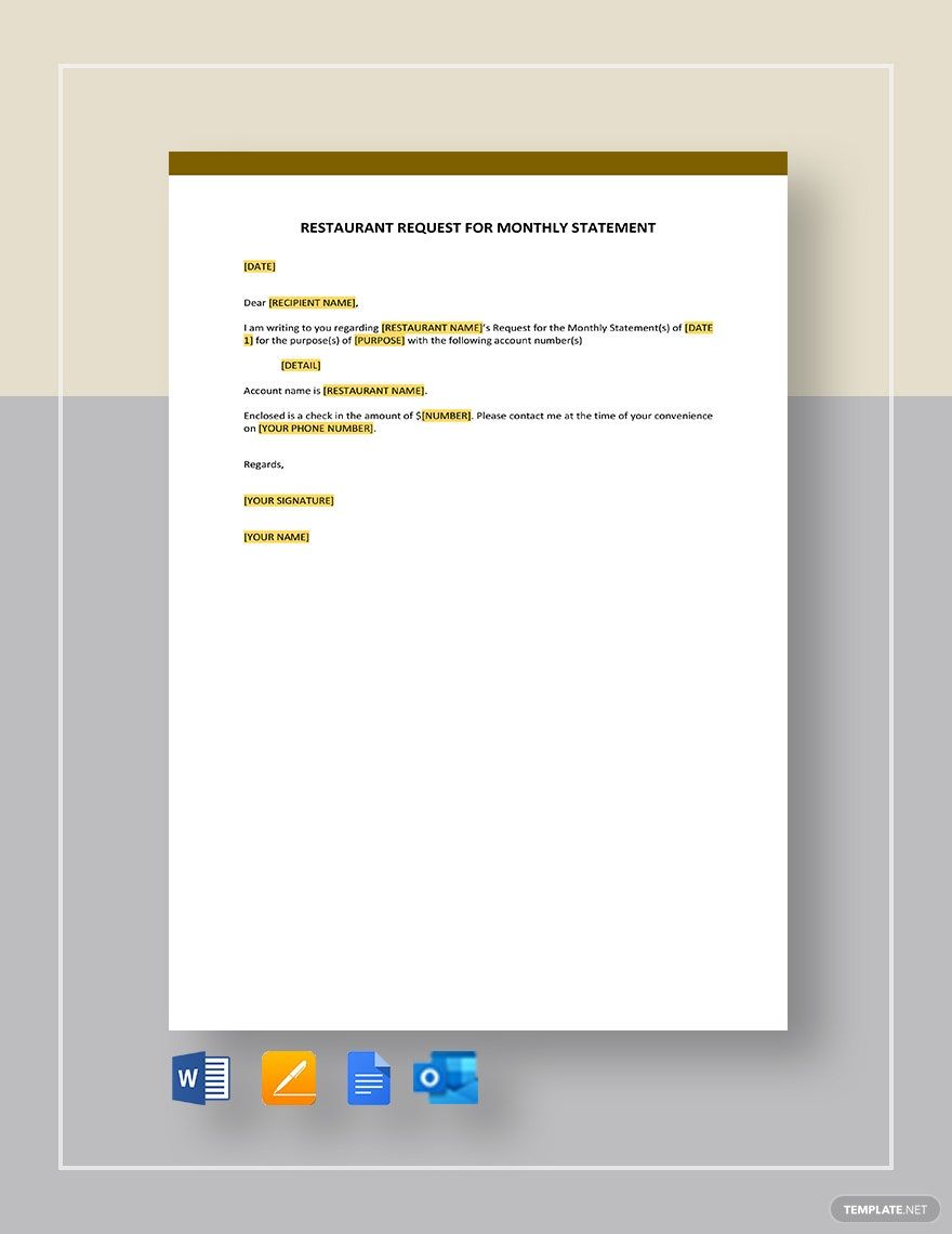 Statement Letter Templates Format Free Download Template