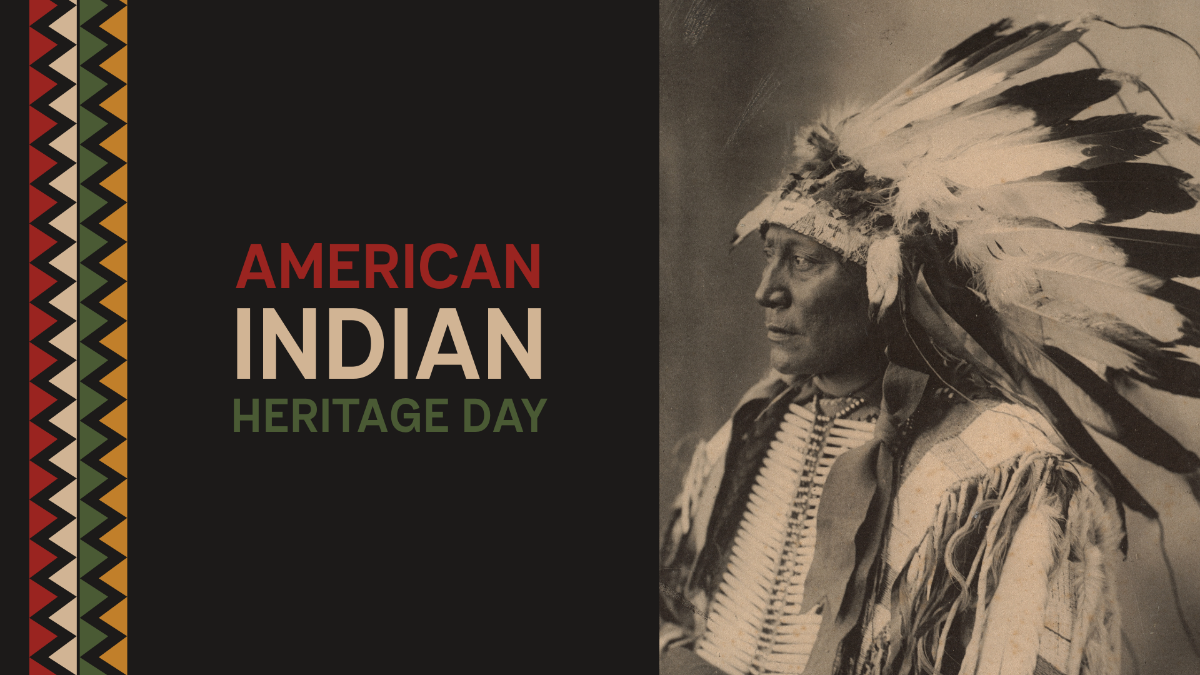 American Indian Heritage Day Image Background Template