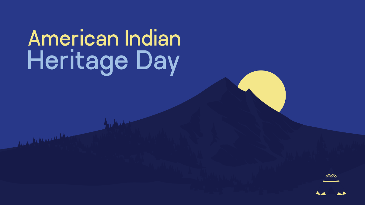 Free American Indian Heritage Day Design Background Template
