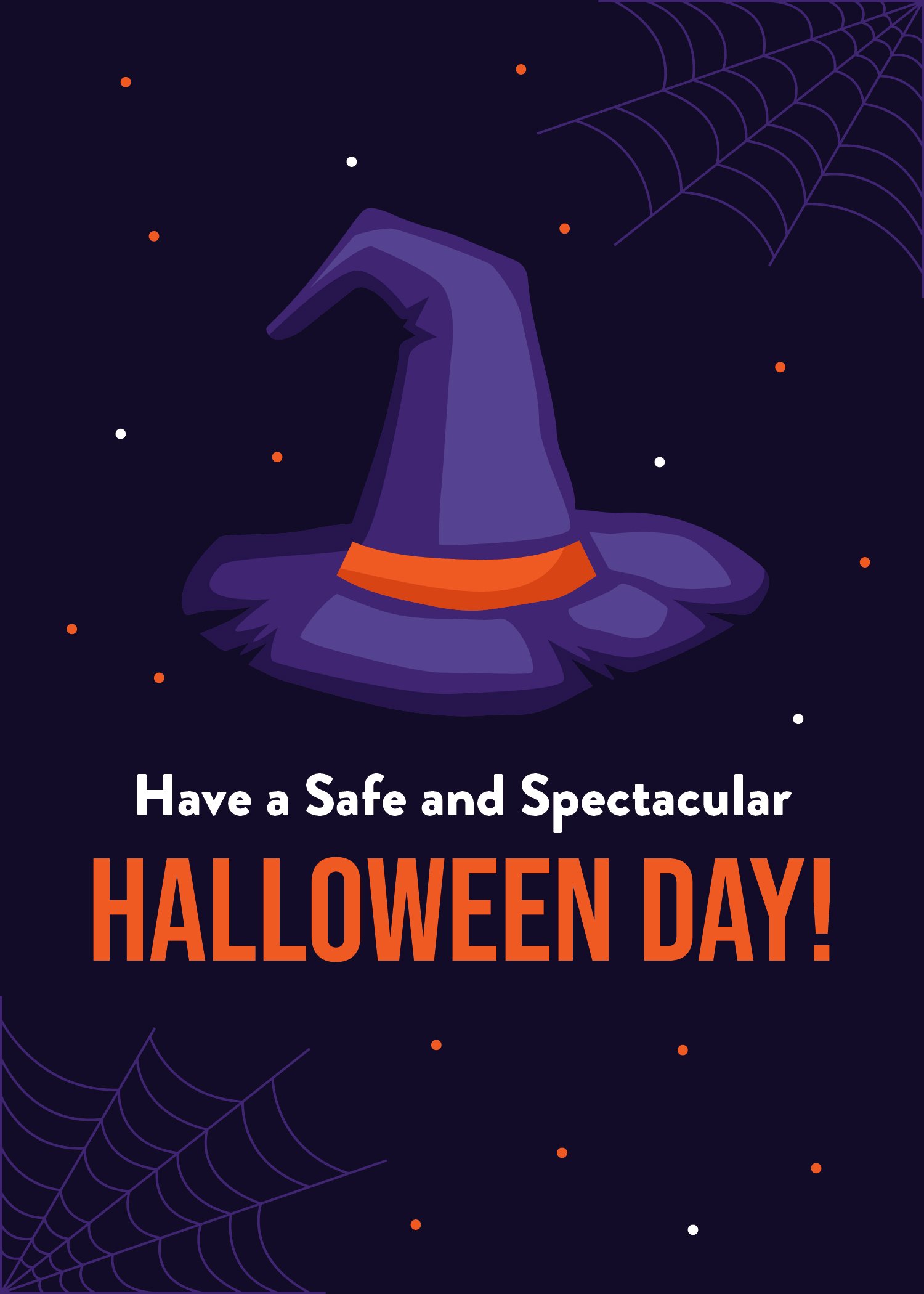 Free Halloween Day Greeting Card in Word, Google Docs, Illustrator, PSD, EPS, SVG, JPG, PNG
