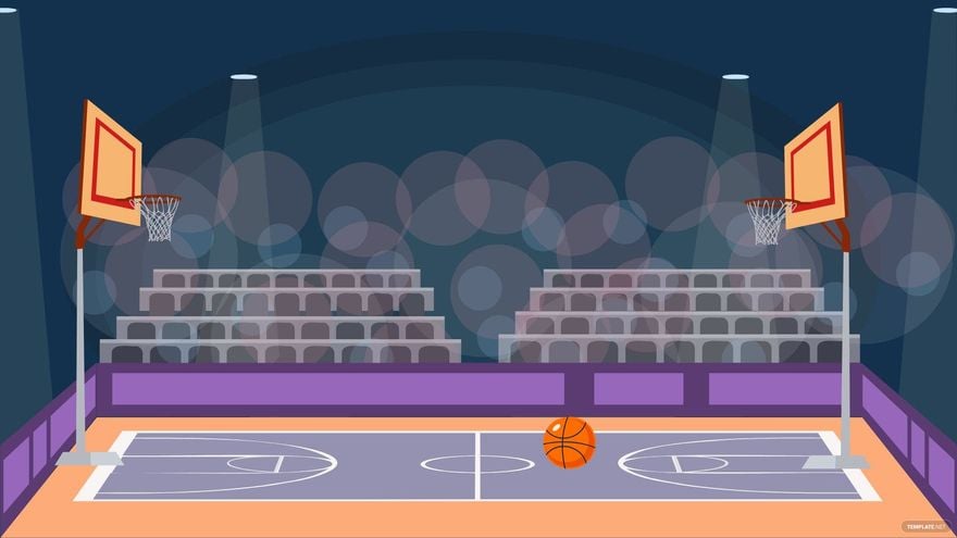 Basketball Desktop Background in Illustrator, EPS, SVG, JPG, PNG
