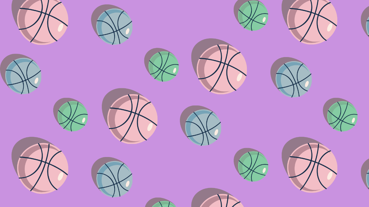 Purple Basketball Background Template