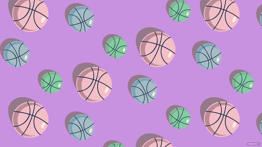 Purple Basketball Background
