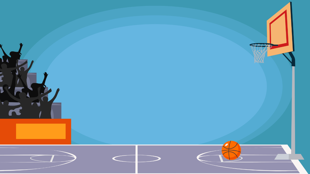 Basketball Zoom Background Template