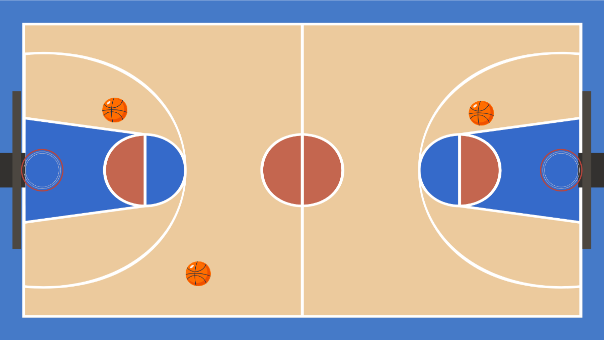 Basketball Floor Background Template
