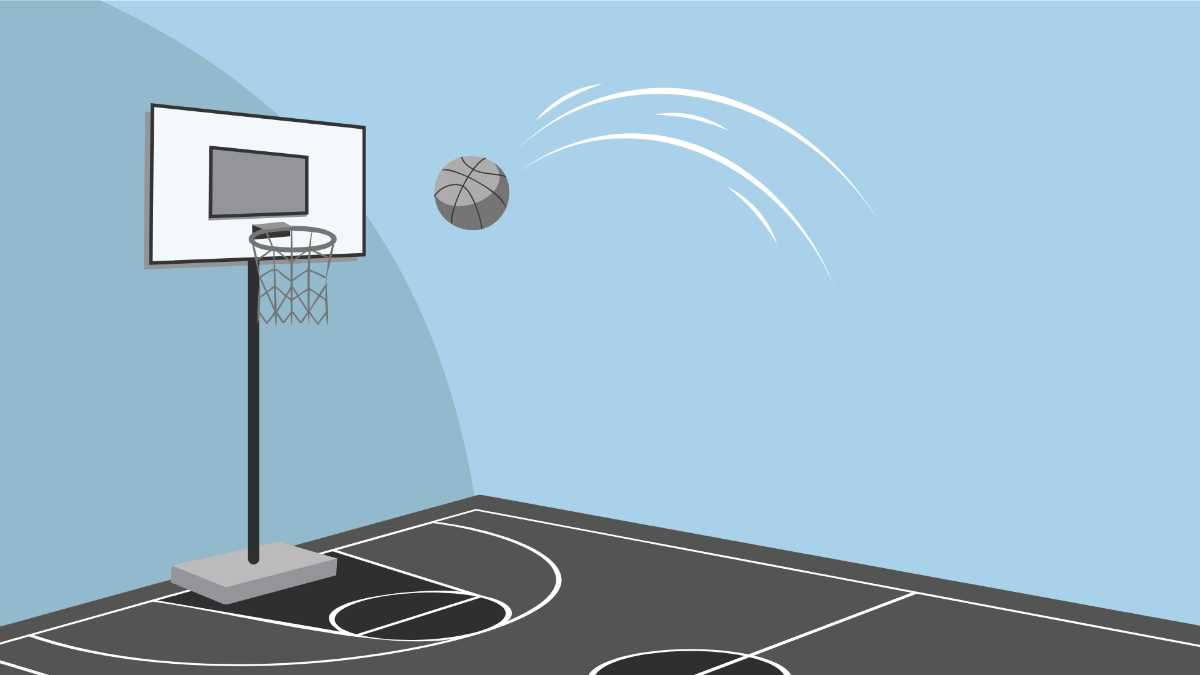 Black And White Basketball Background Template
