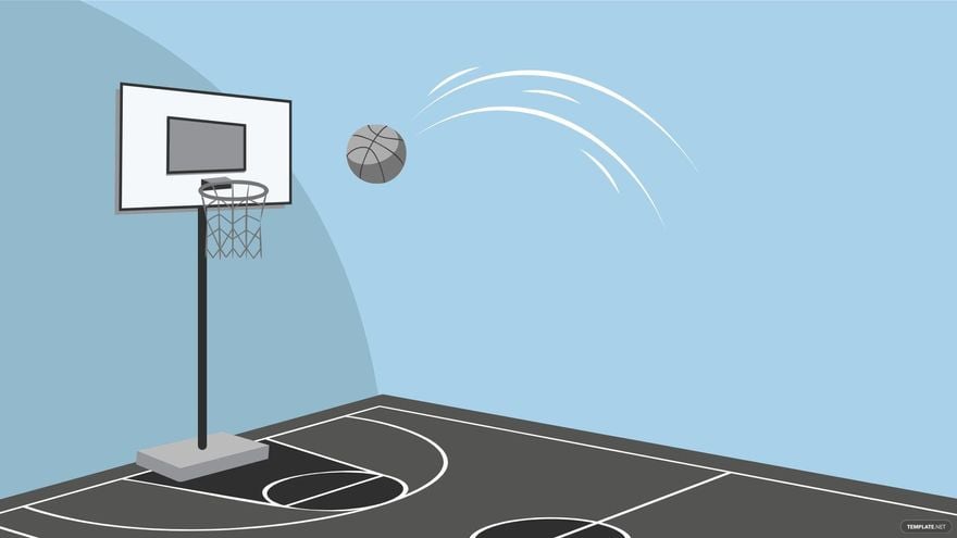Black And White Basketball Background