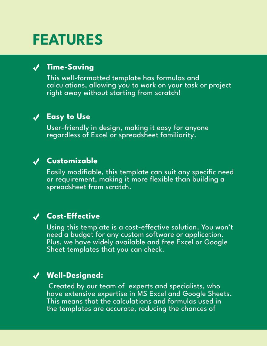 Rental Property Profit And Loss Template - Download in Excel, Google