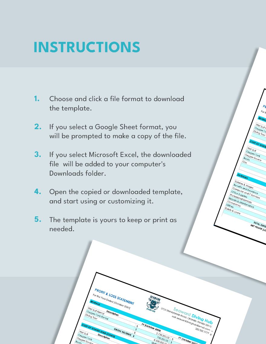 Free Rental Profit And Loss Template - Google Sheets, Excel | Template.net