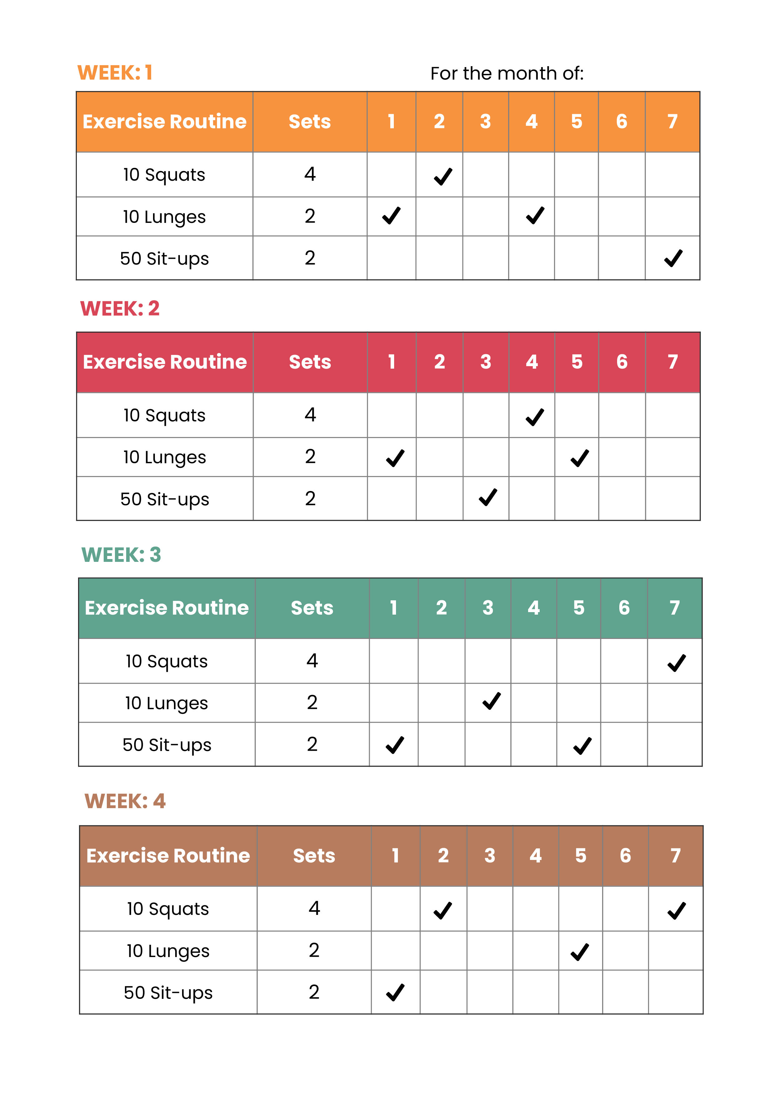 Workout Exercises List Pdf EOUA Blog