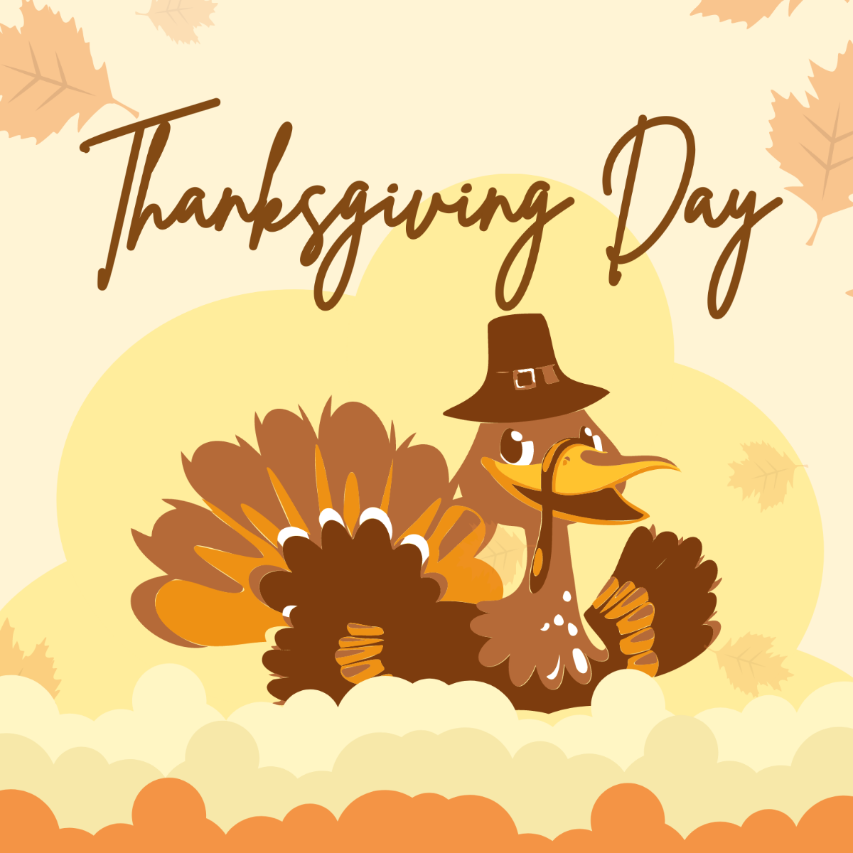 Thanksgiving Day Graphic Vector Template