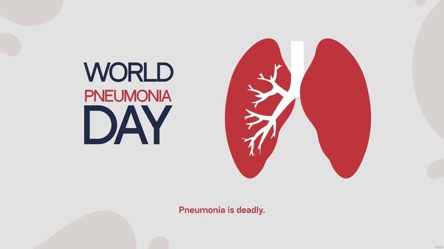 World Pneumonia Day Flyer Background