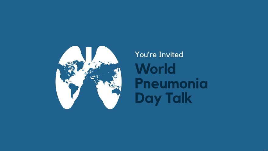 World Pneumonia Day Invitation Background
