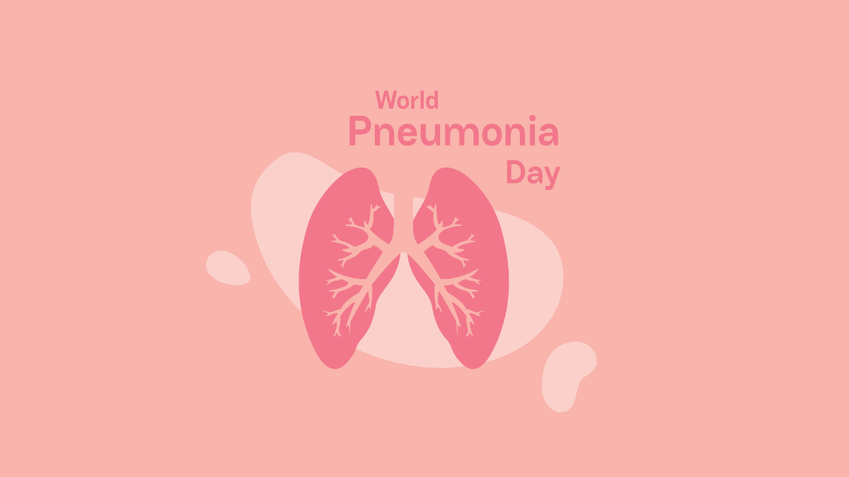 High Resolution World Pneumonia Day Background Template
