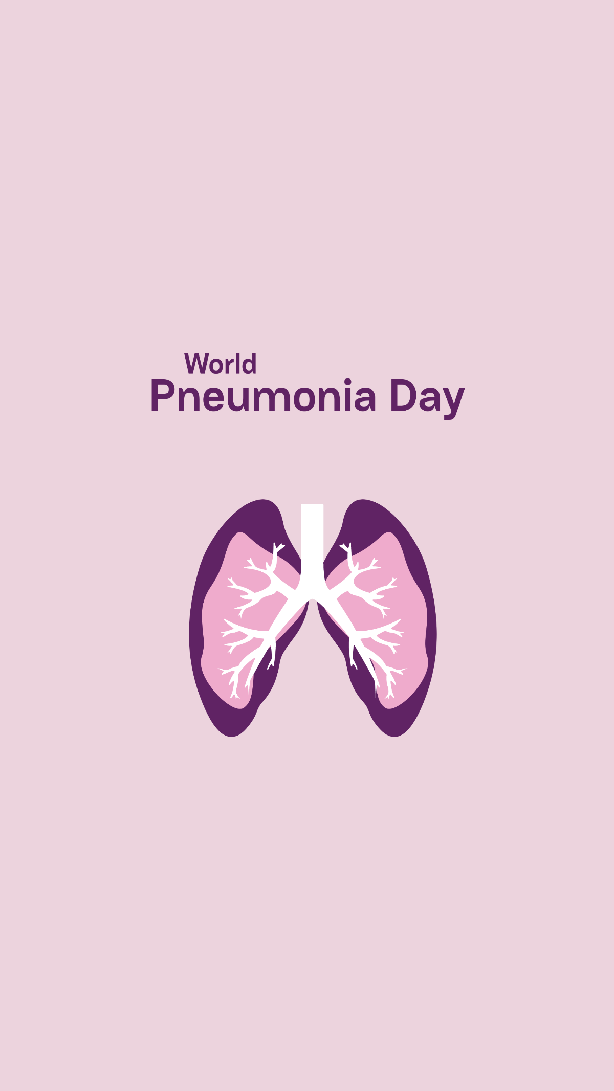 Free World Pneumonia Day iPhone Background Template