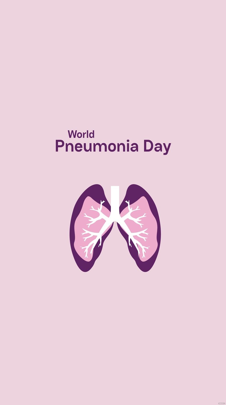 World Pneumonia Day iPhone Background