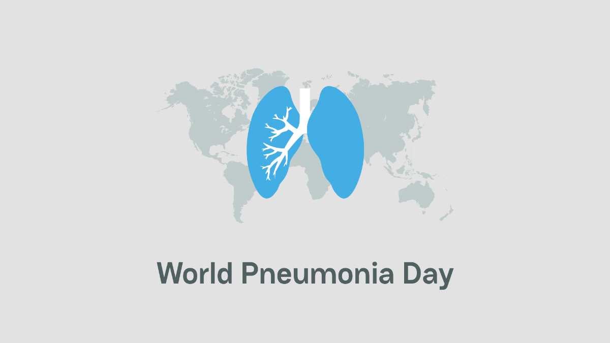 World Pneumonia Day Wallpaper Background Template