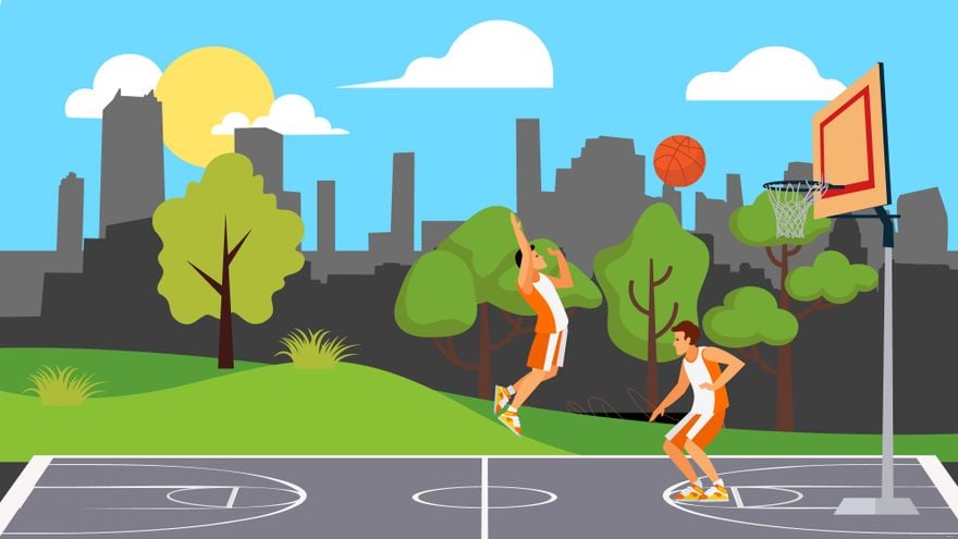 Street Basketball Background