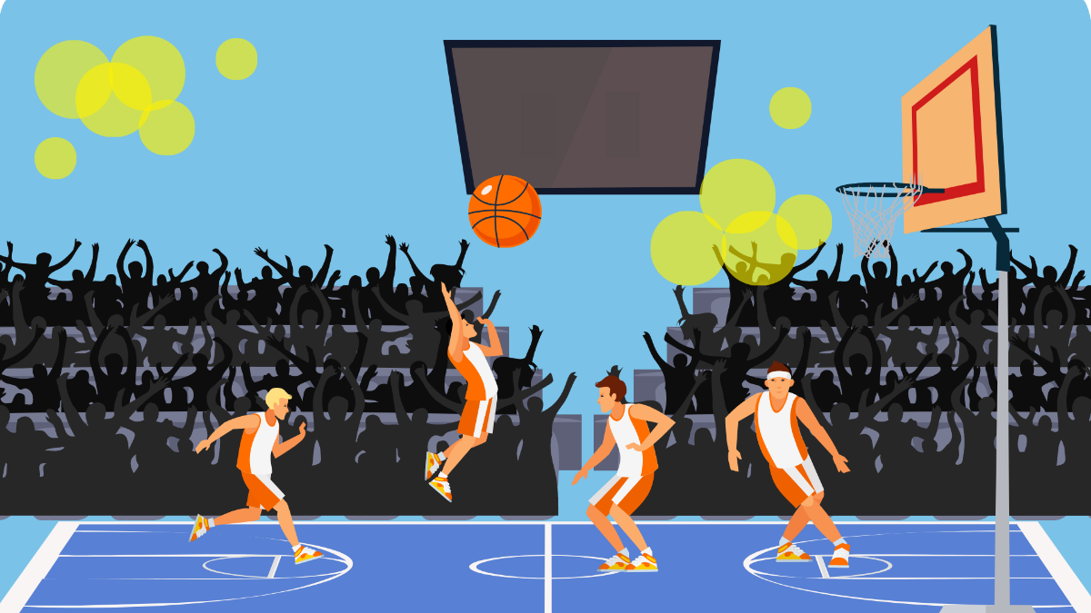 Basketball Stadium Background Template