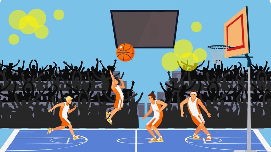 Free Basketball Stadium Background in Illustrator, EPS, SVG, JPG, PNG