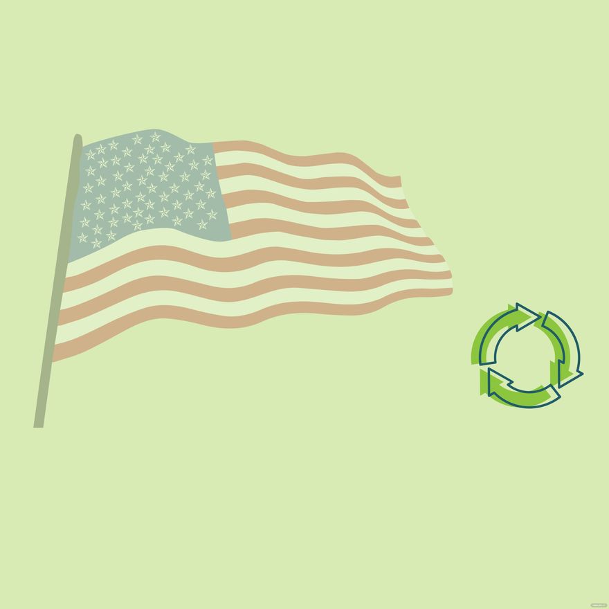 High Resolution America Recycles Day Background