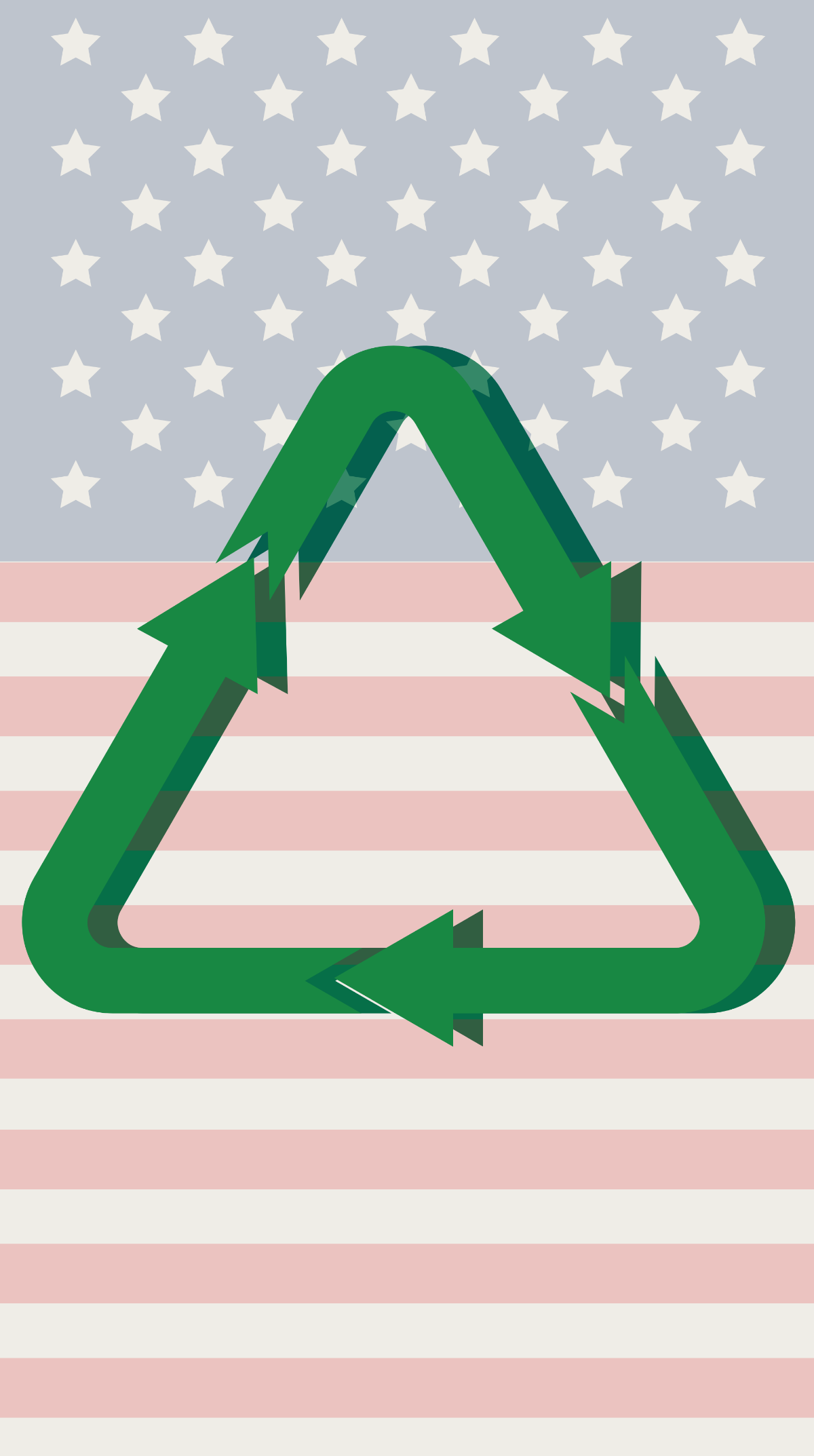 America Recycles Day iPhone Background Template