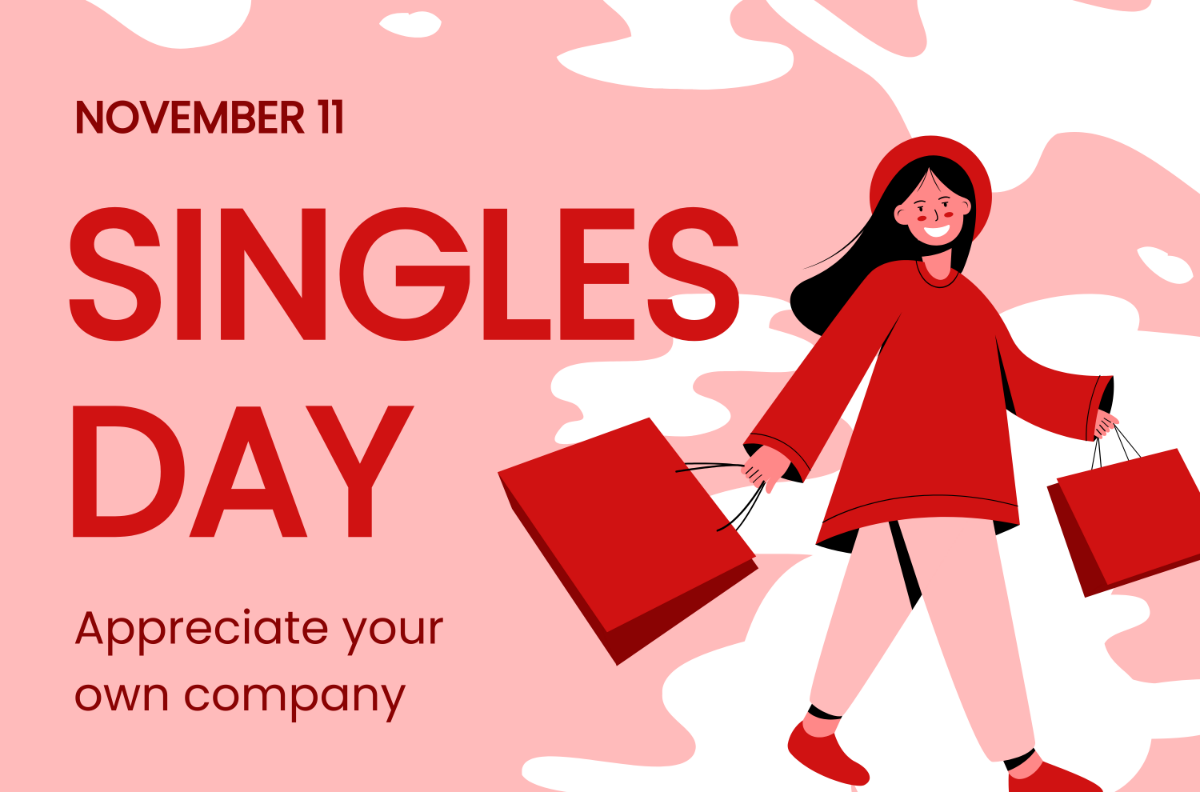 Singles Day Banner Template
