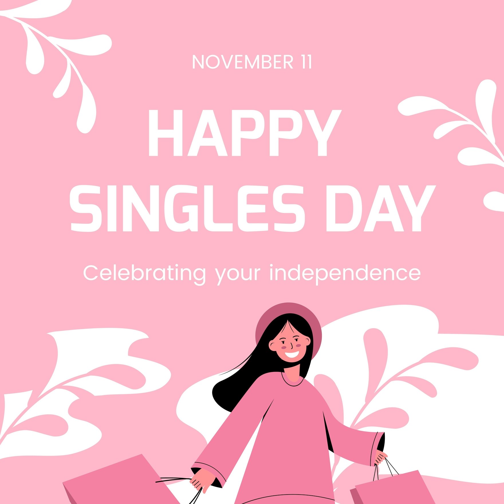 Free Singles Day FB Post in Illustrator, PSD, EPS, SVG, JPG, PNG