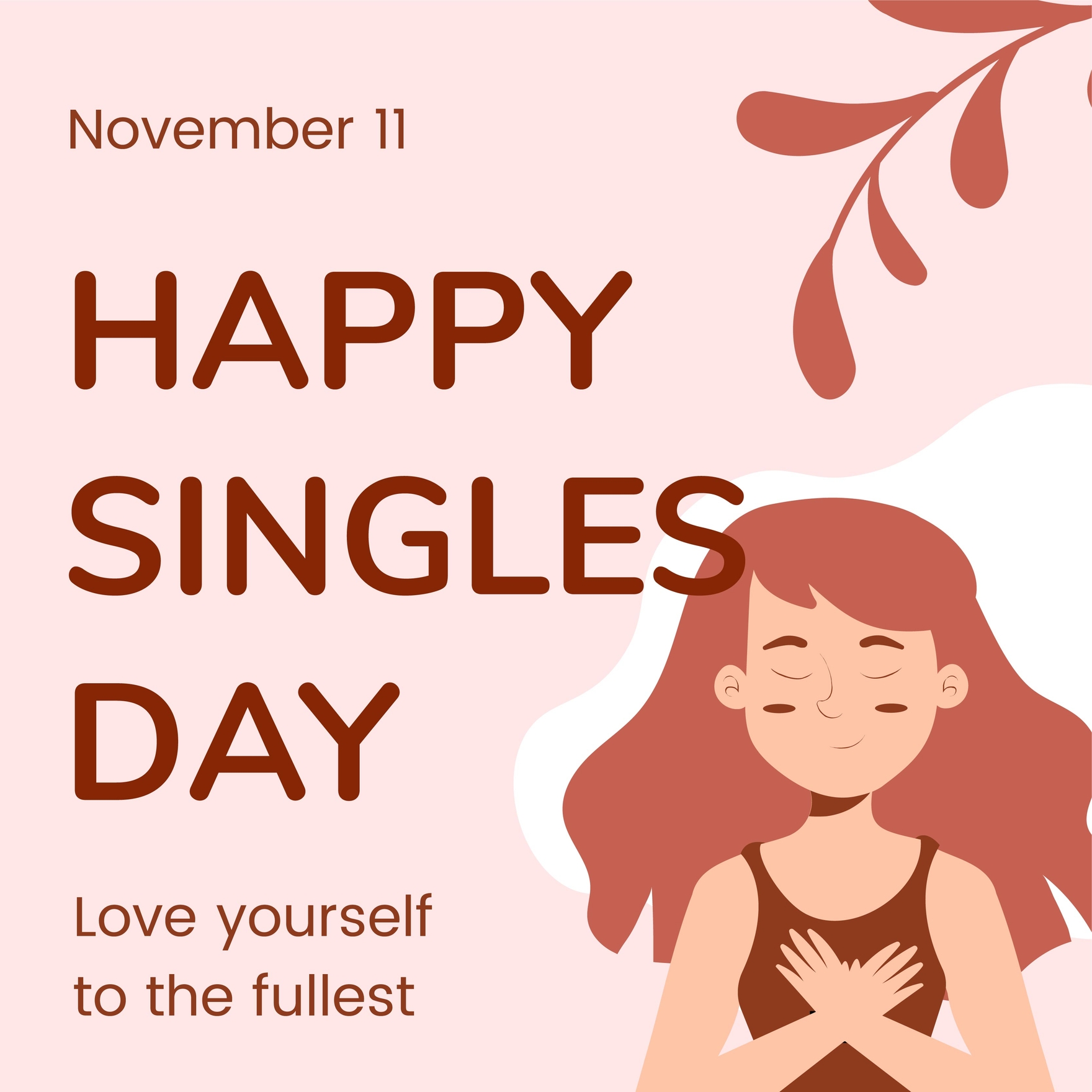 Singles Day WhatsApp Post in Illustrator, PSD, EPS, SVG, JPG, PNG